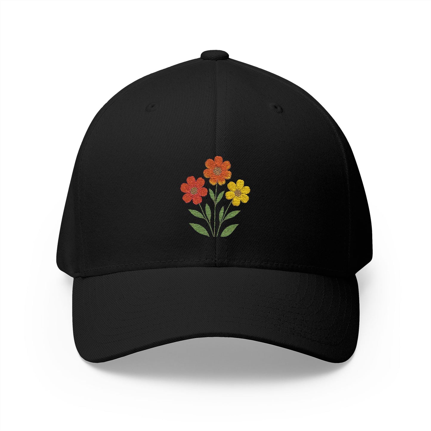 Floral Embroidered Cap