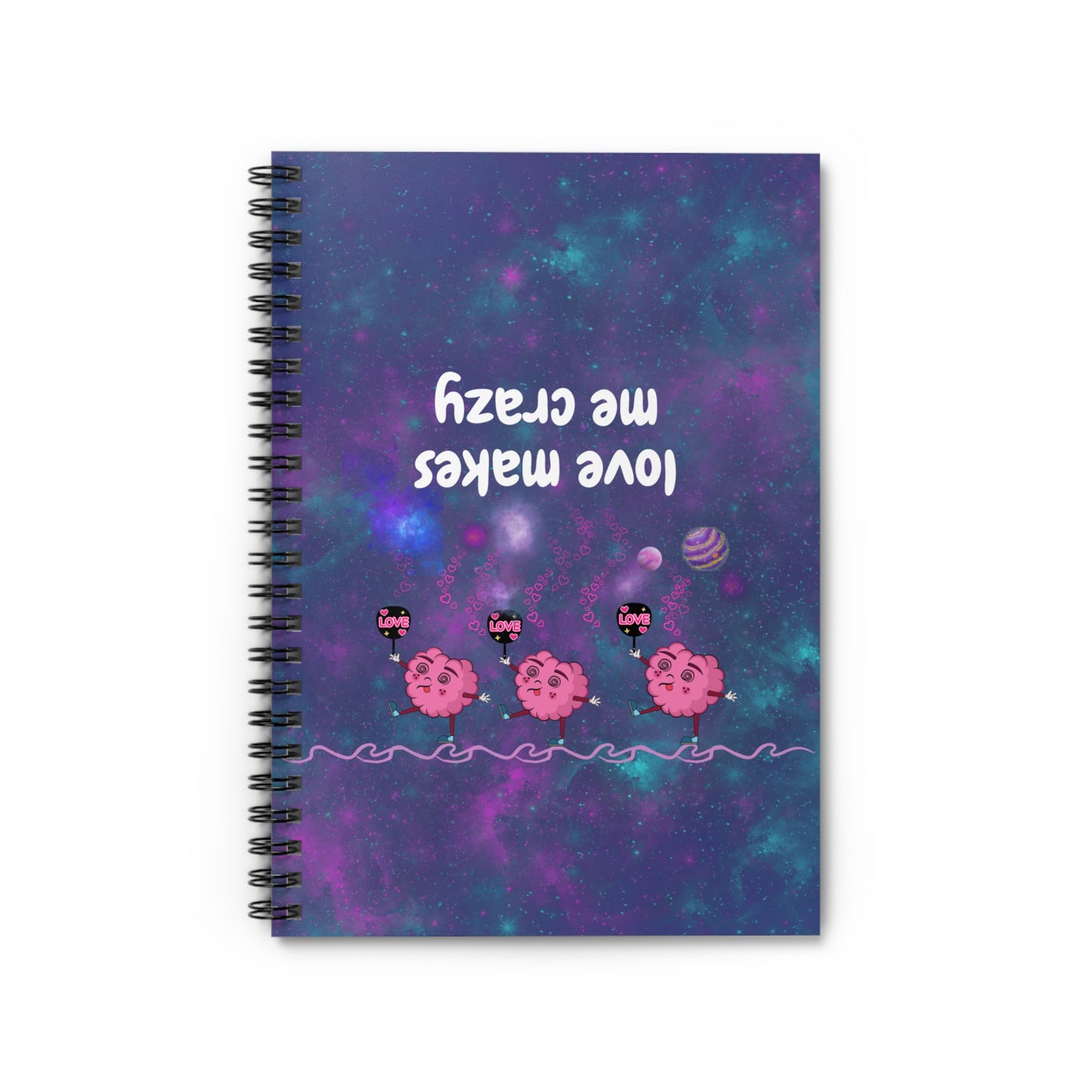 Spiral Notebook - Ruled Line crazy love collection