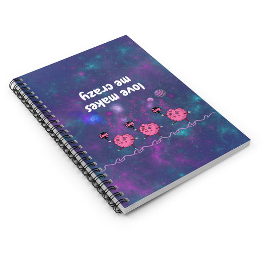 Spiral Notebook - Ruled Line crazy love collection