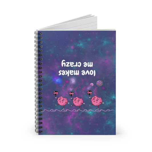 Spiral Notebook - Ruled Line crazy love collection