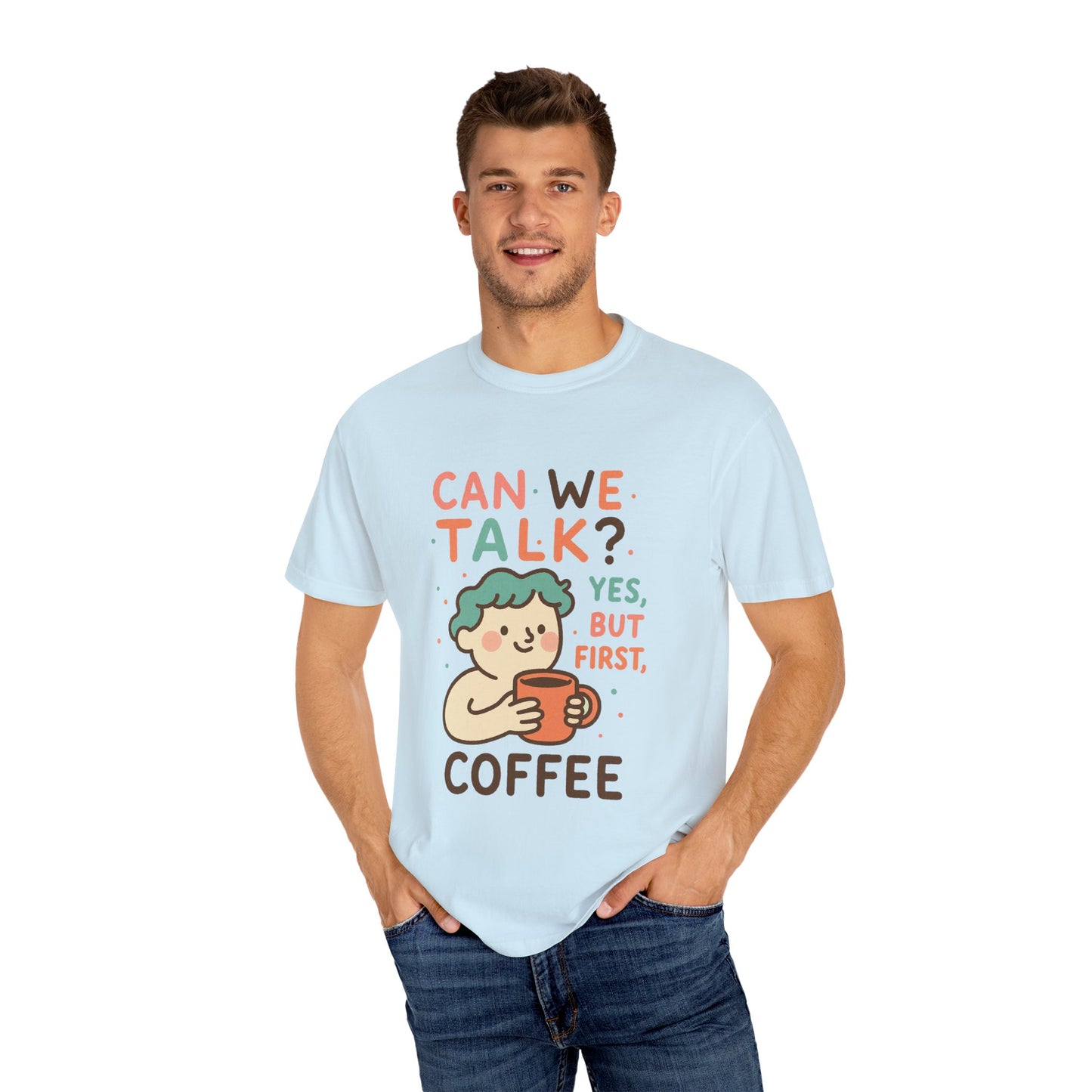 Cute Coffee-Themed Unisex T-Shirt