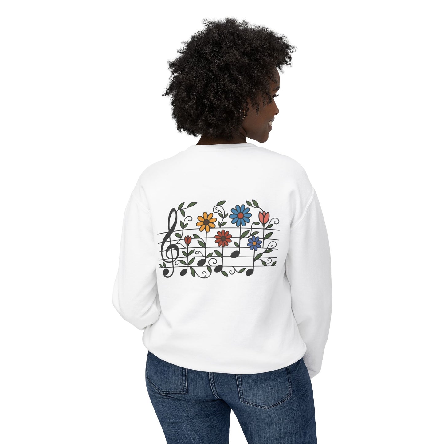 Musical Blooms Crewneck Sweatshirt
