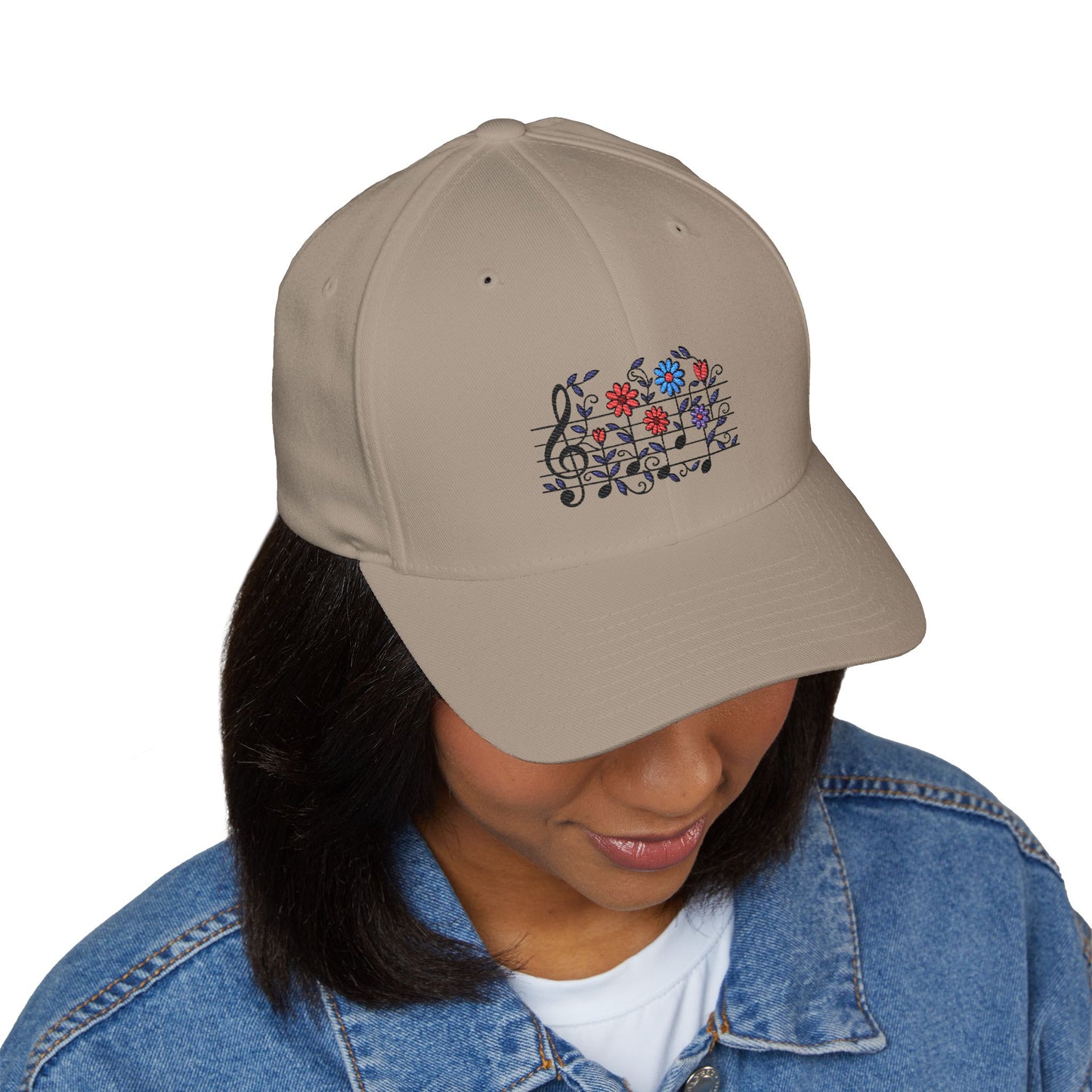 Musical Floral Cap