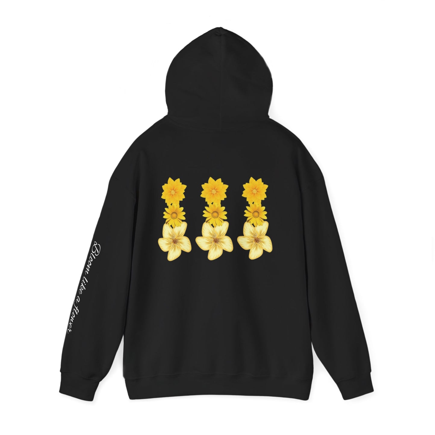 Floral Print Hooded Sweatshir