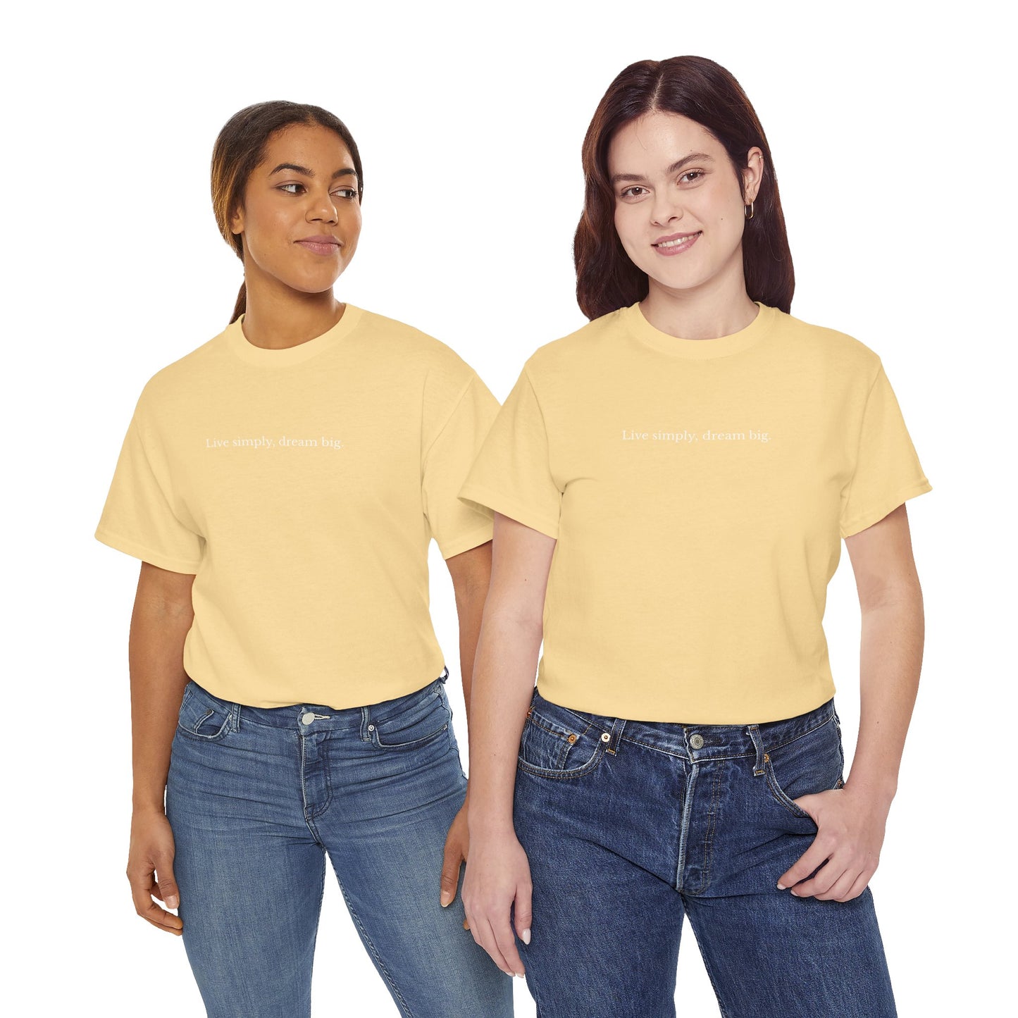 Live Simply, Dream Big – Unisex Graphic T-Shirt