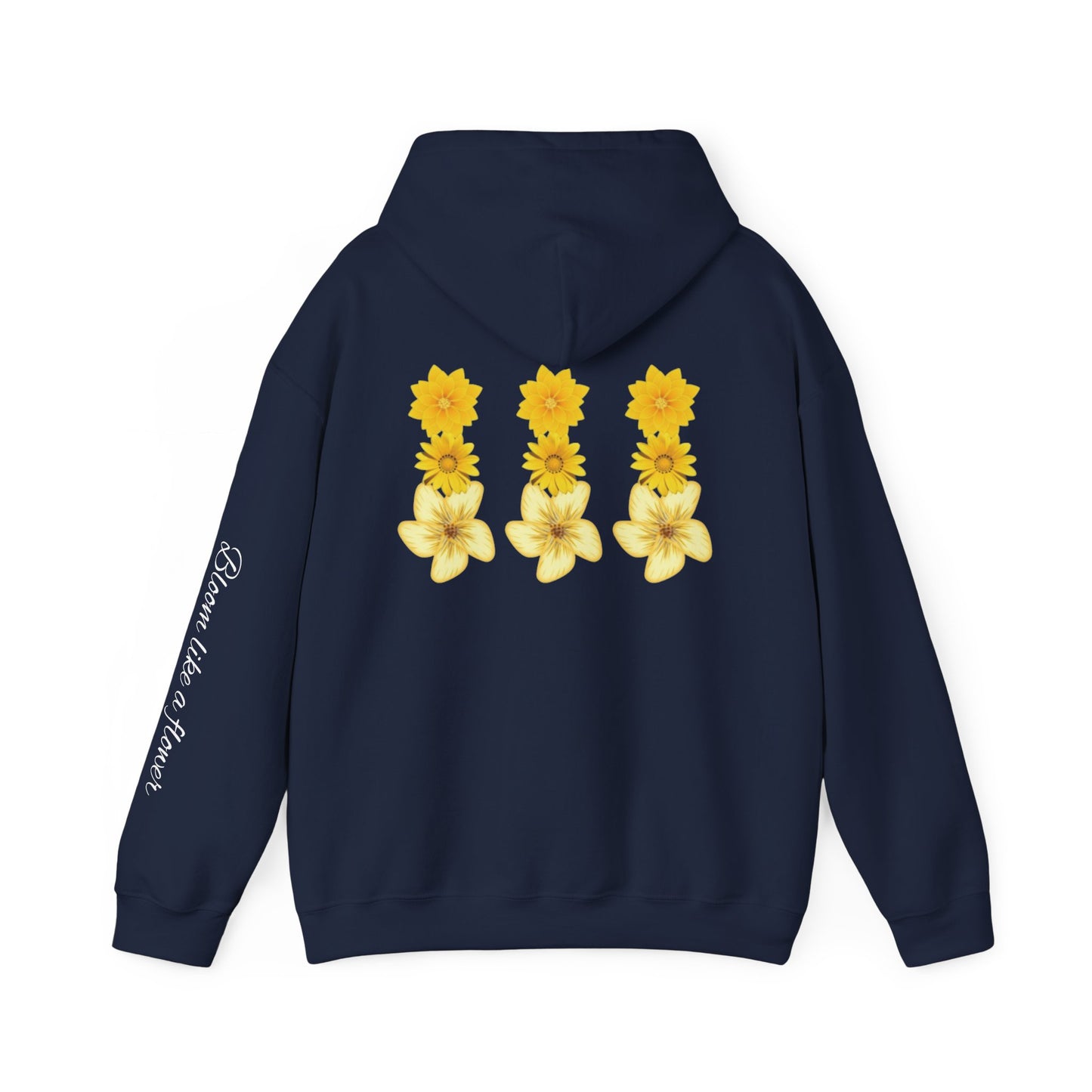 Floral Print Hooded Sweatshir