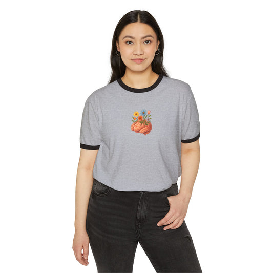 Floral Brain Ringer Tee