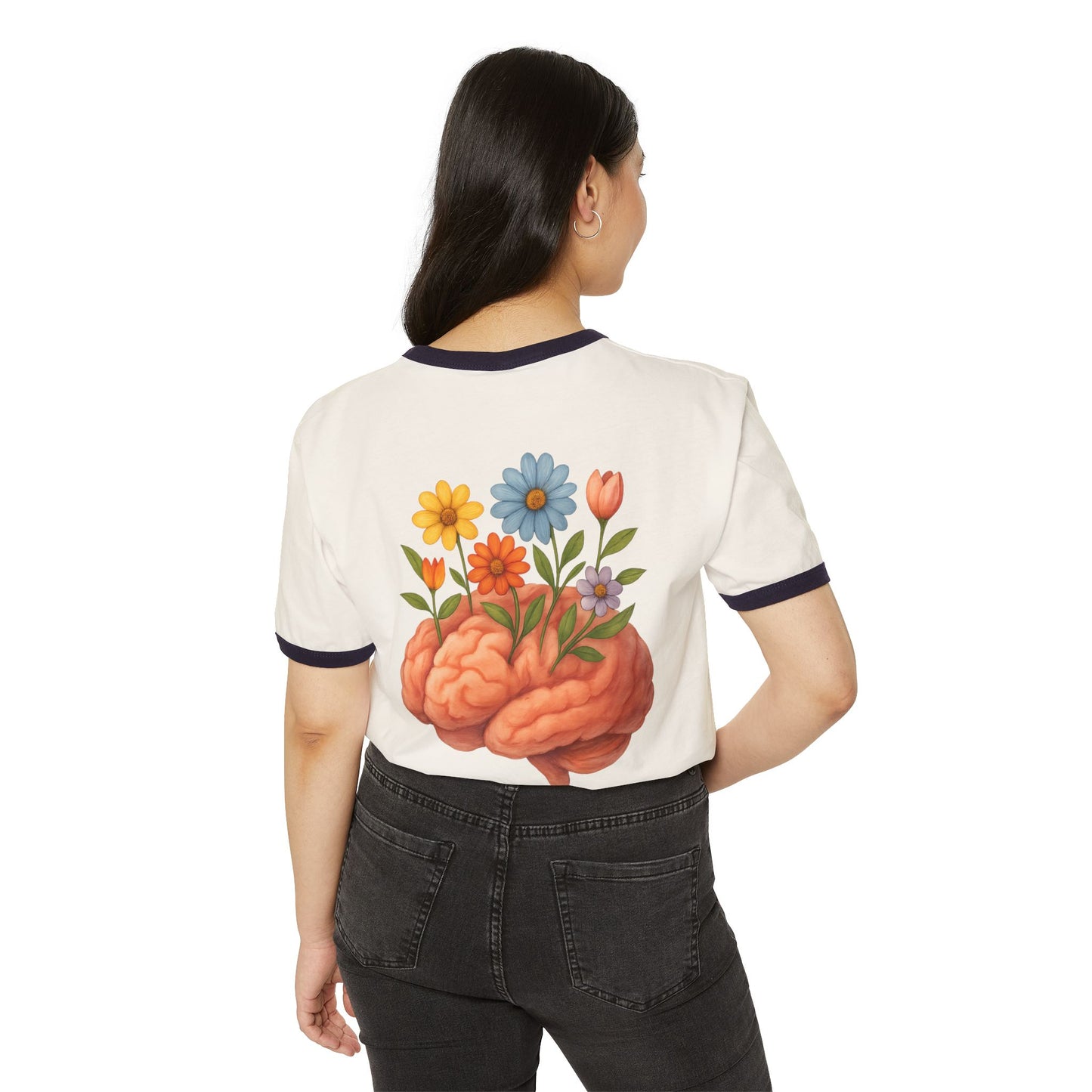 Floral Brain Ringer Tee