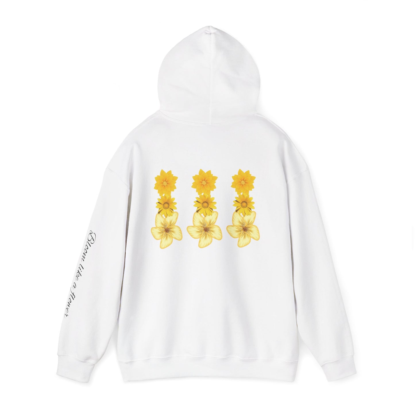 Floral Print Hooded Sweatshir