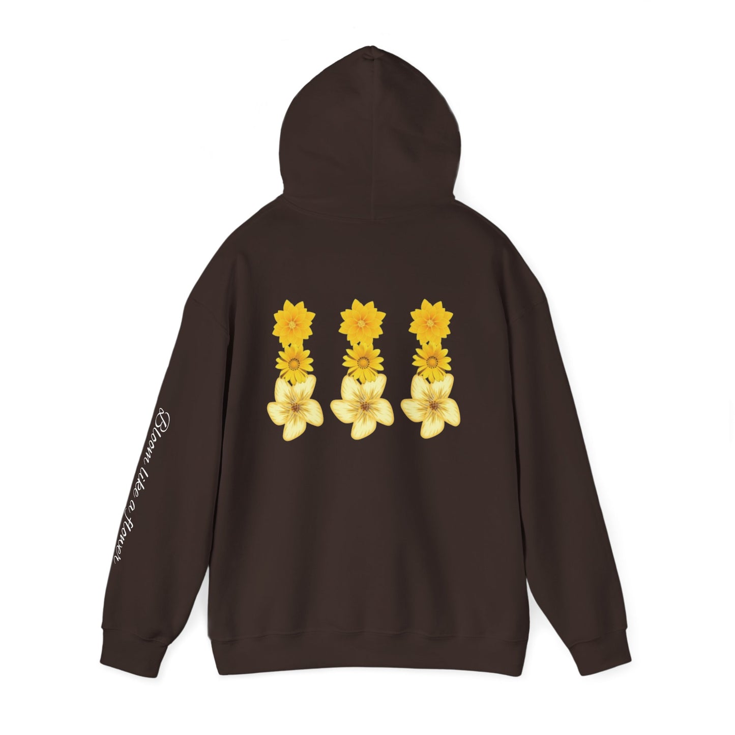 Floral Print Hooded Sweatshir