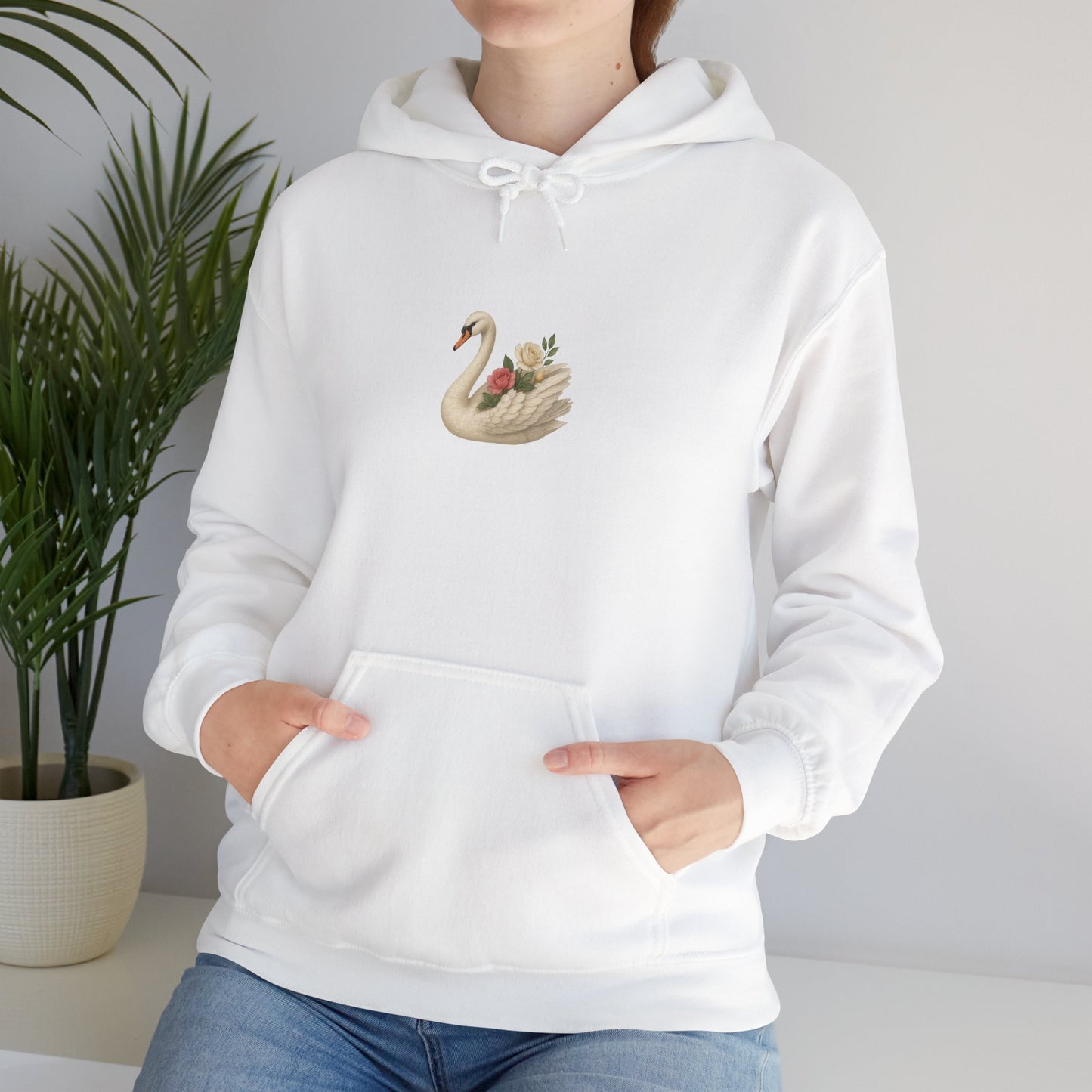 Swan Design Hoodie
