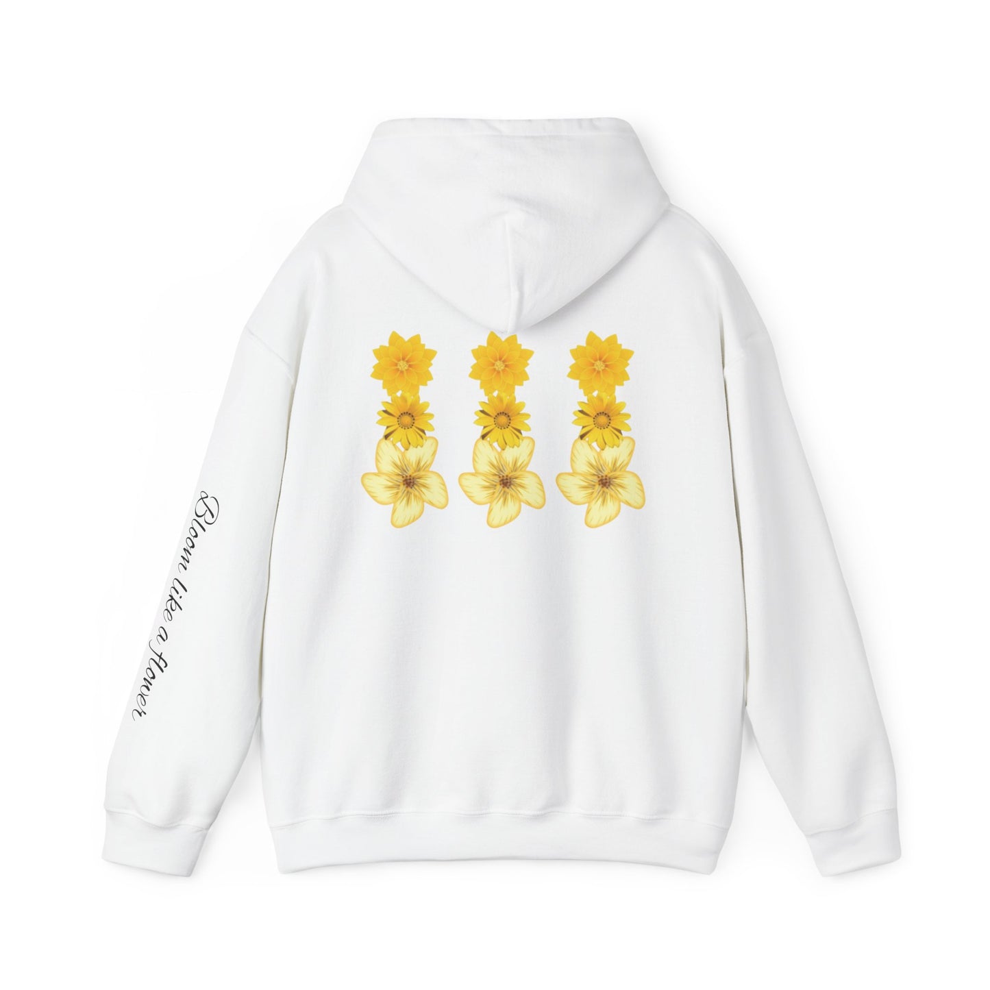 Floral Print Hooded Sweatshir
