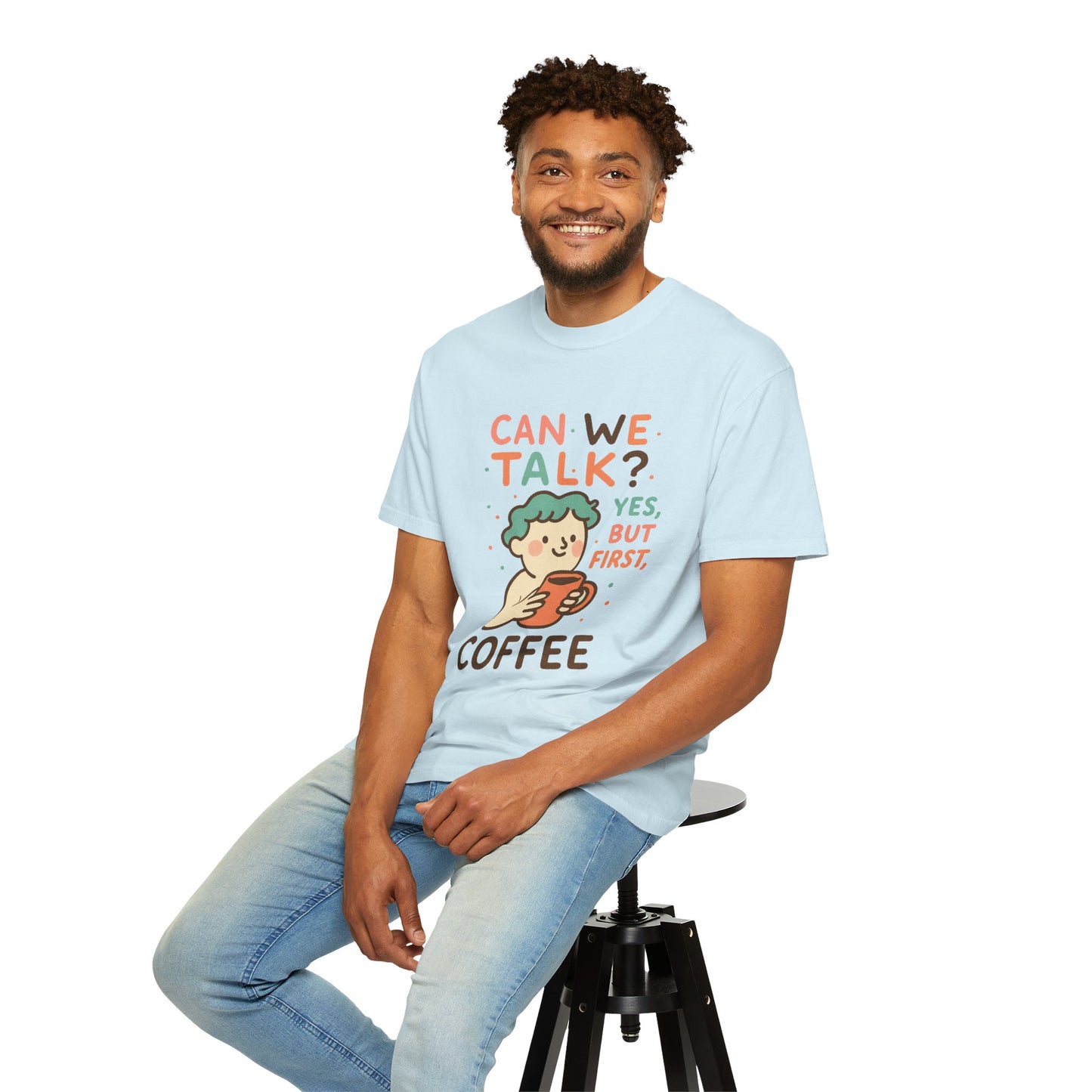 Cute Coffee-Themed Unisex T-Shirt