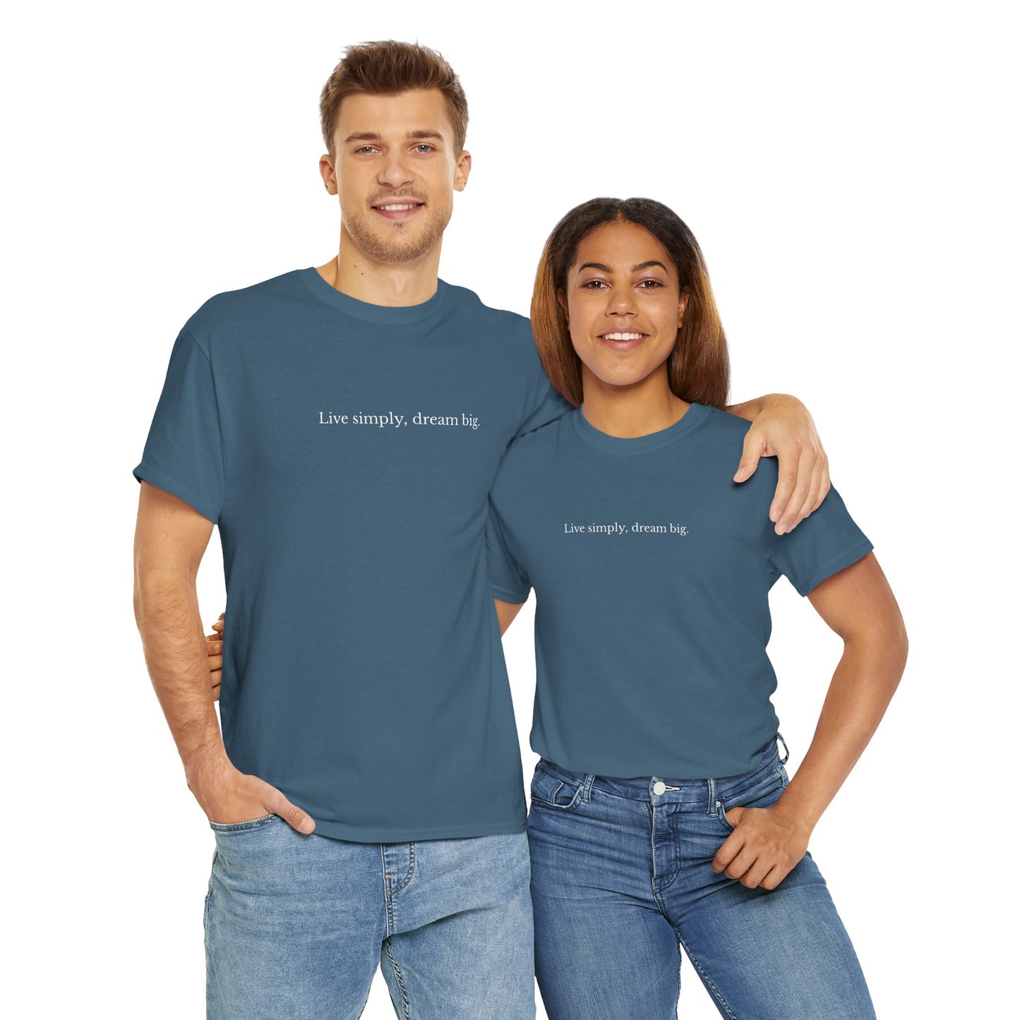 Live Simply, Dream Big – Unisex Graphic T-Shirt