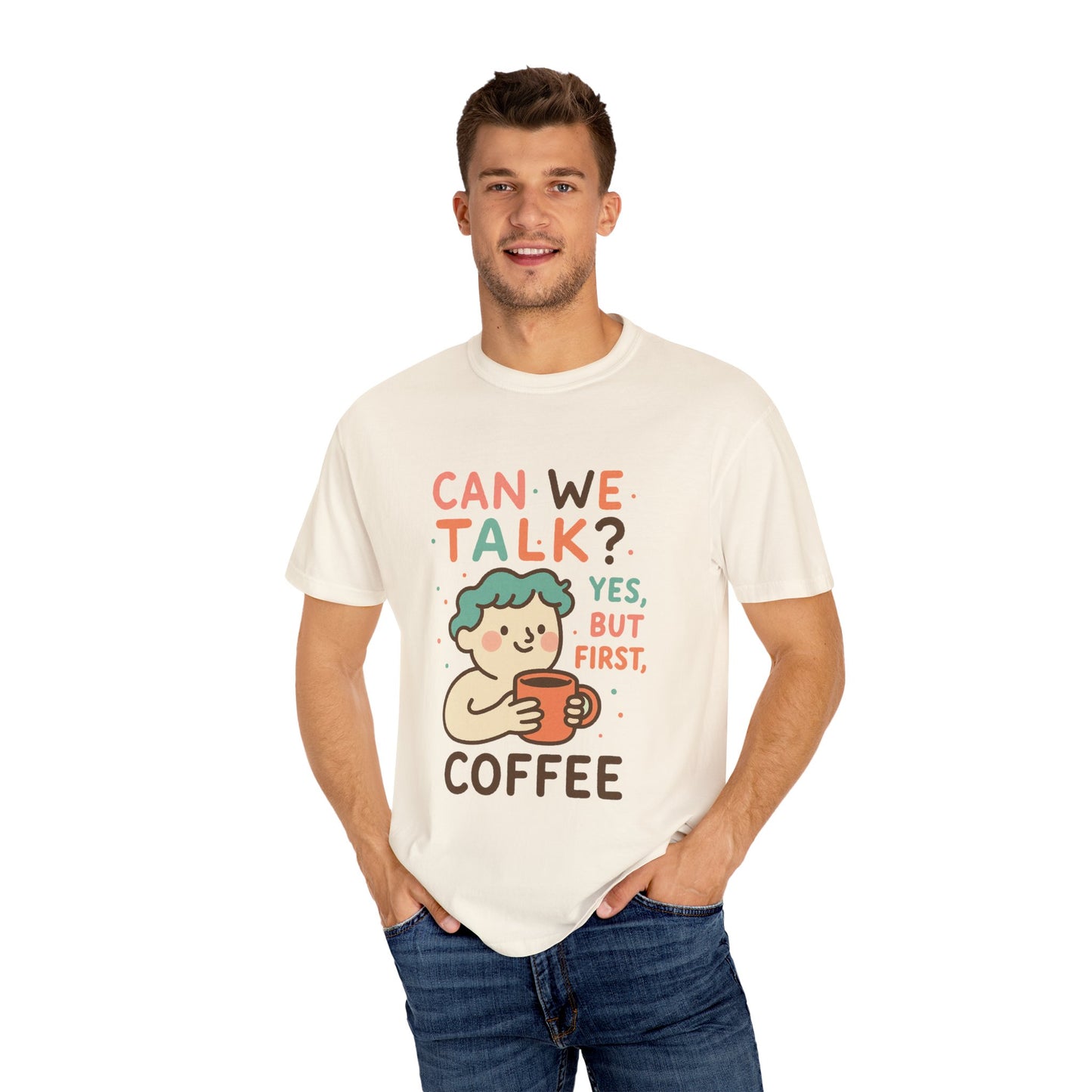 Cute Coffee-Themed Unisex T-Shirt