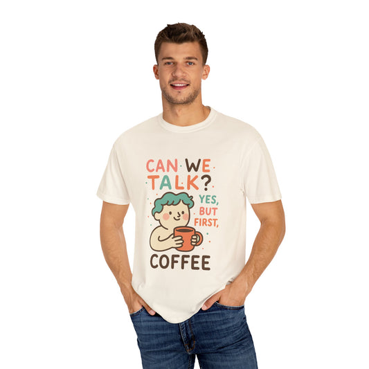 Cute Coffee-Themed Unisex T-Shirt