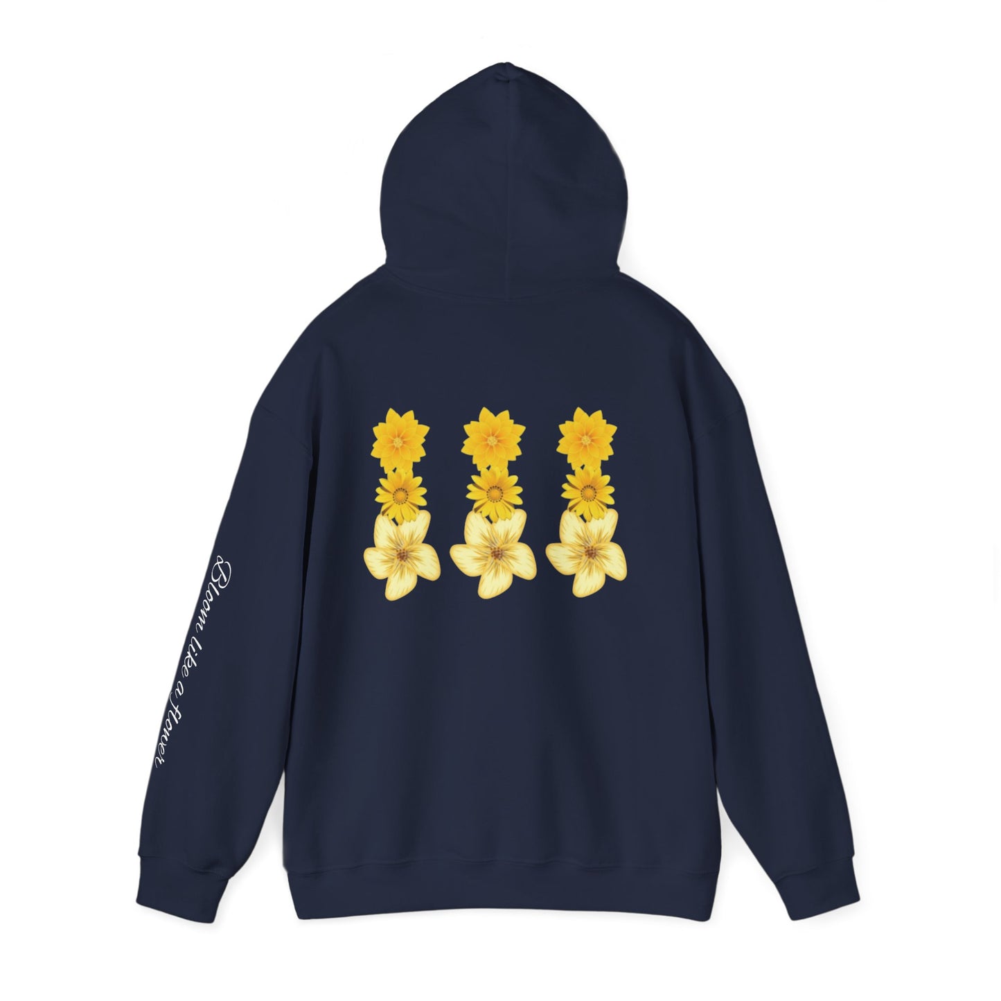 Floral Print Hooded Sweatshir