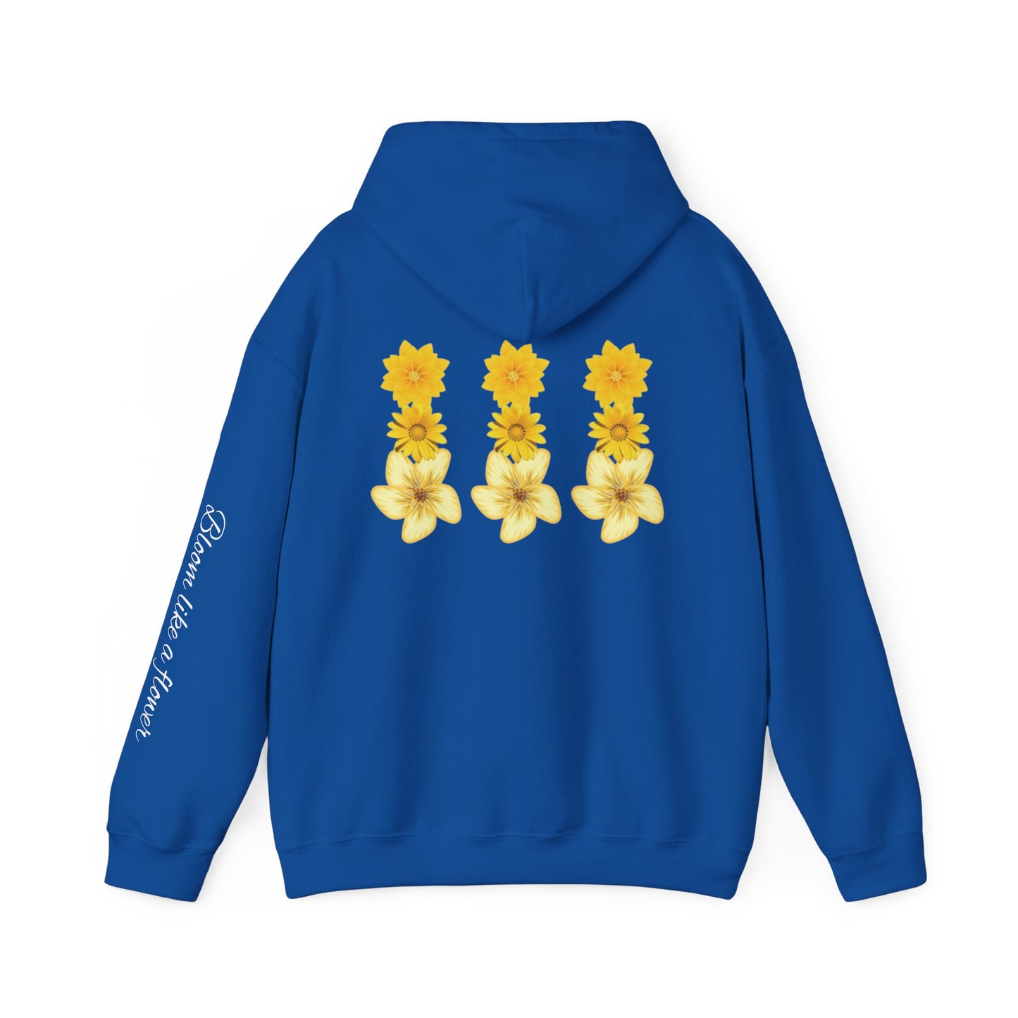 Floral Print Hooded Sweatshir