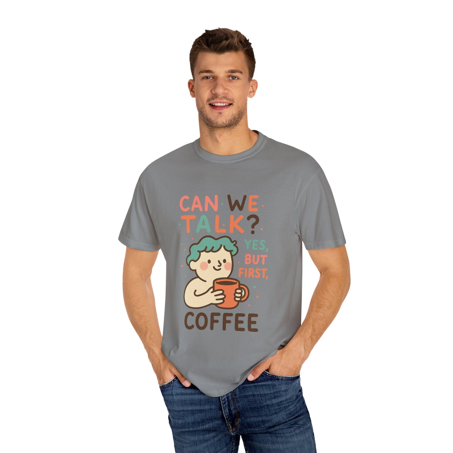 Cute Coffee-Themed Unisex T-Shirt