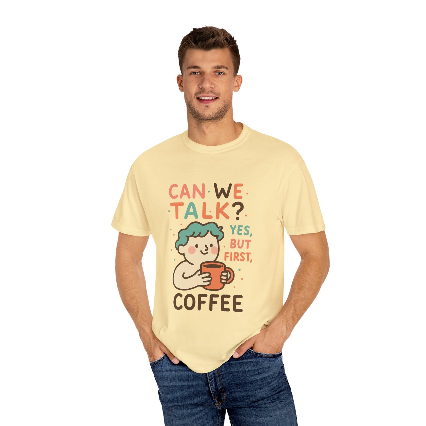 Cute Coffee-Themed Unisex T-Shirt