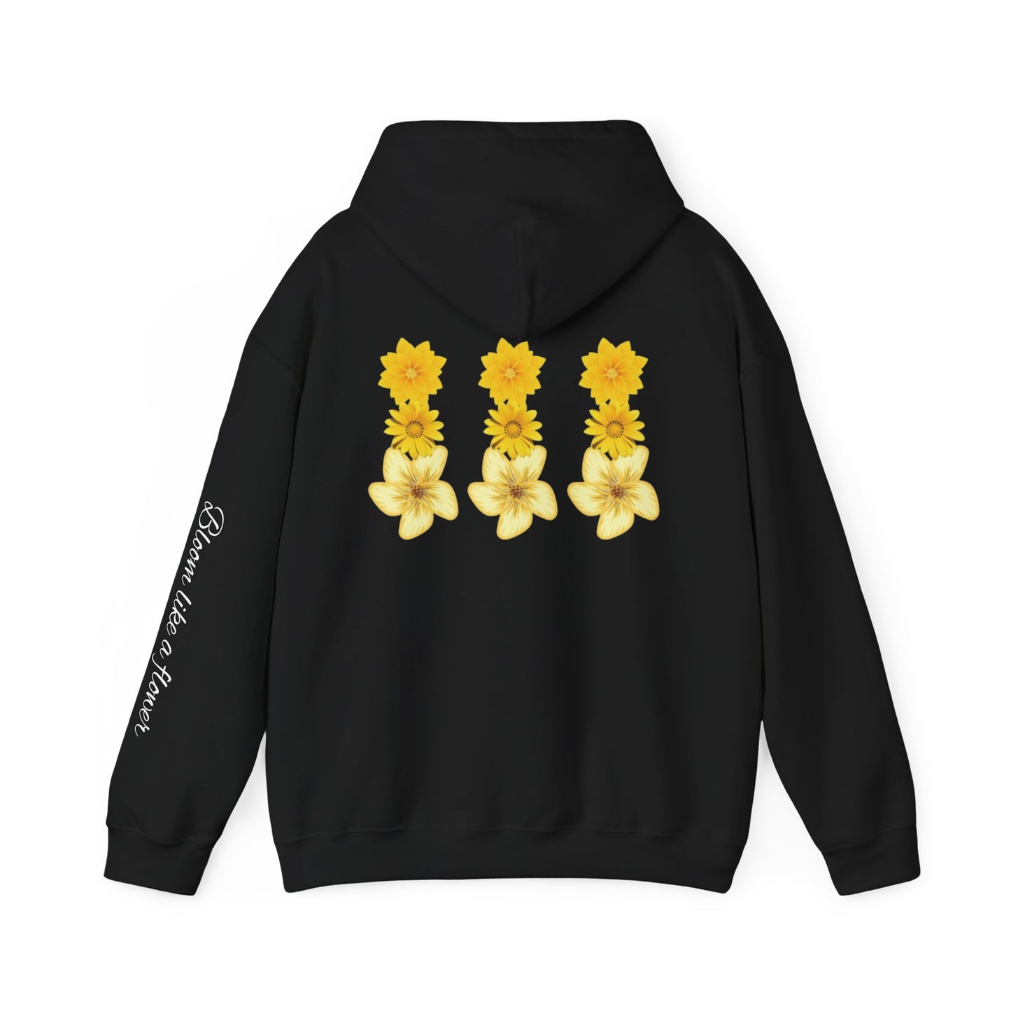 Floral Print Hooded Sweatshir